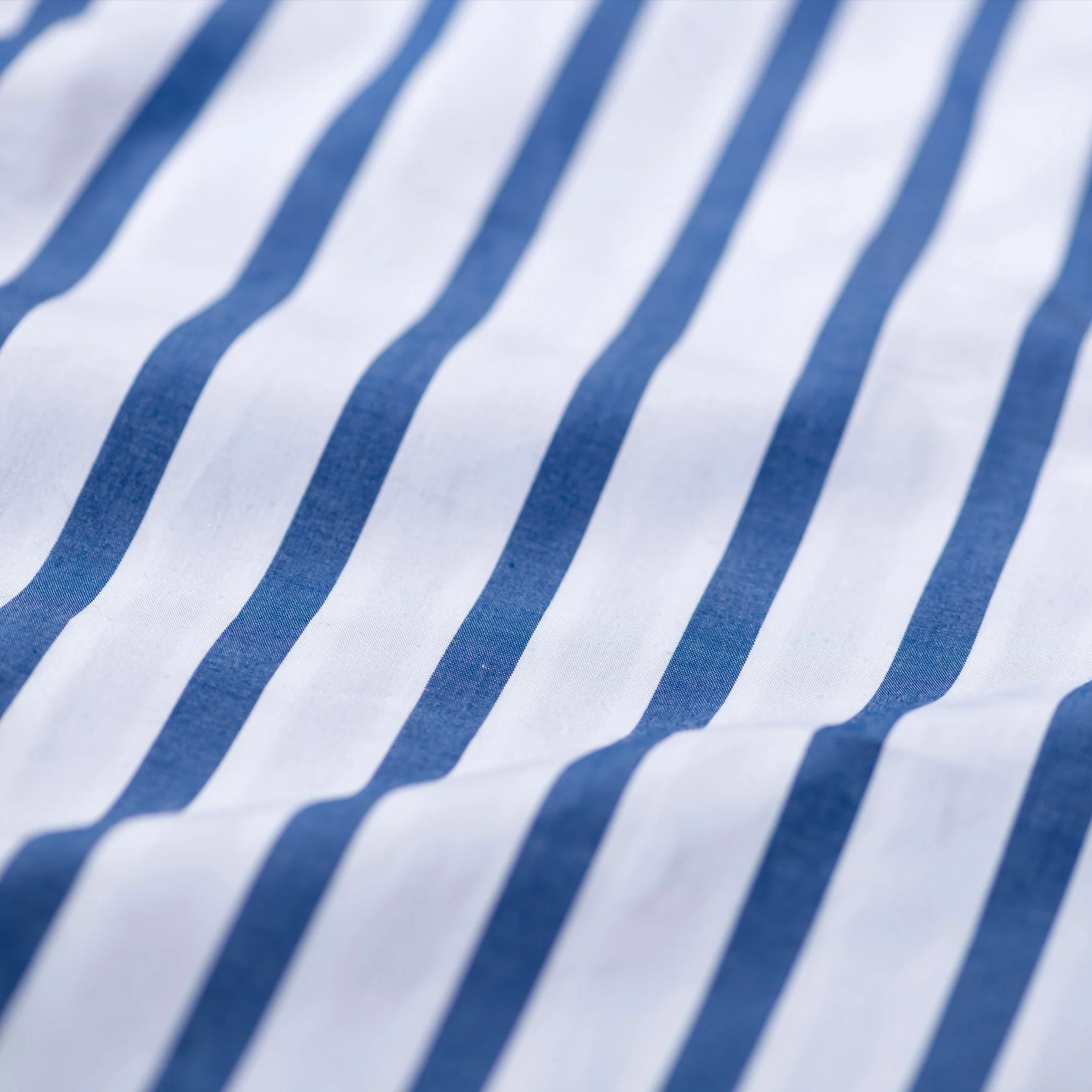 COTTON STRIPE REGULAR PANTS / White - Image 3