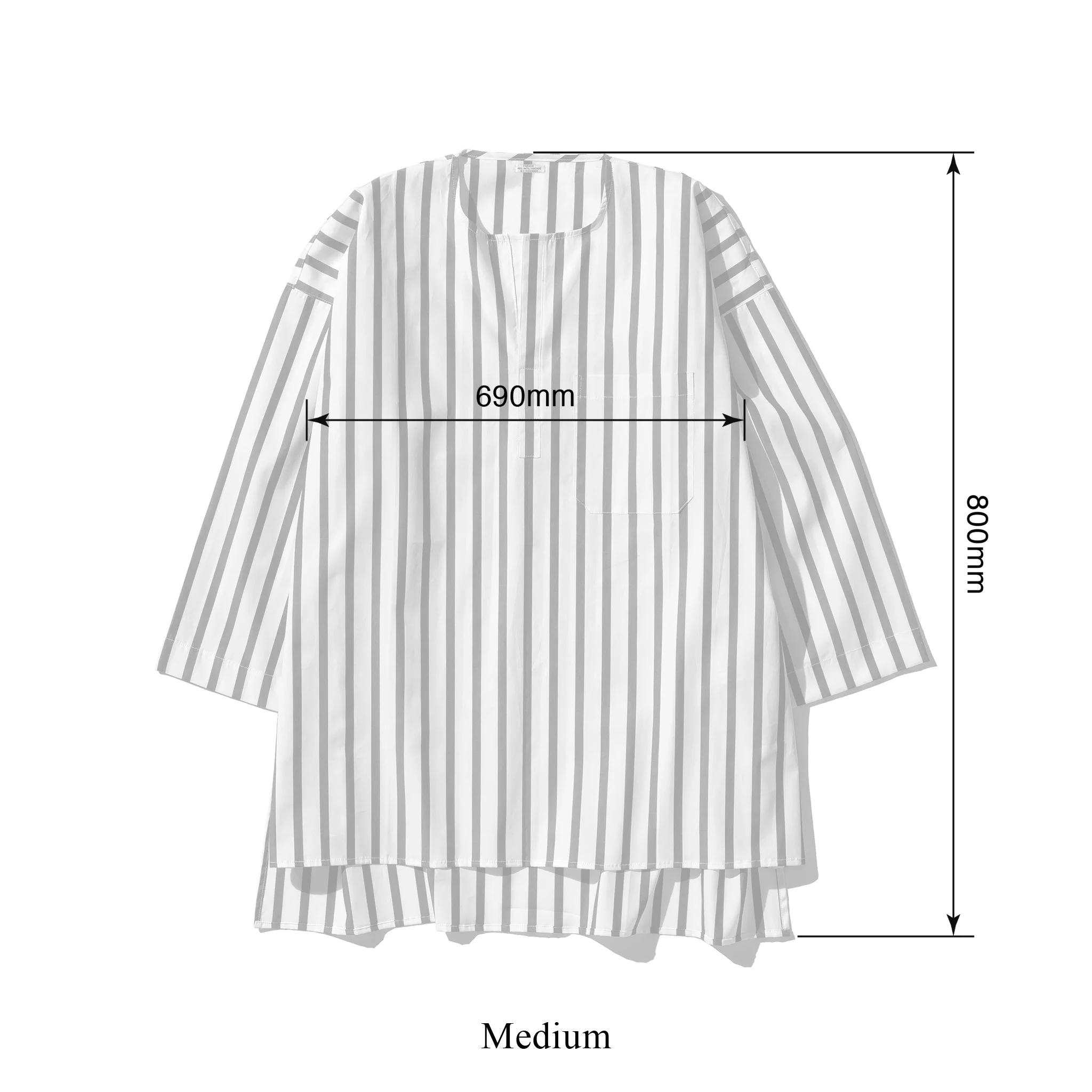 COTTON STRIPE SHIRT / CREW NECK - Image 8