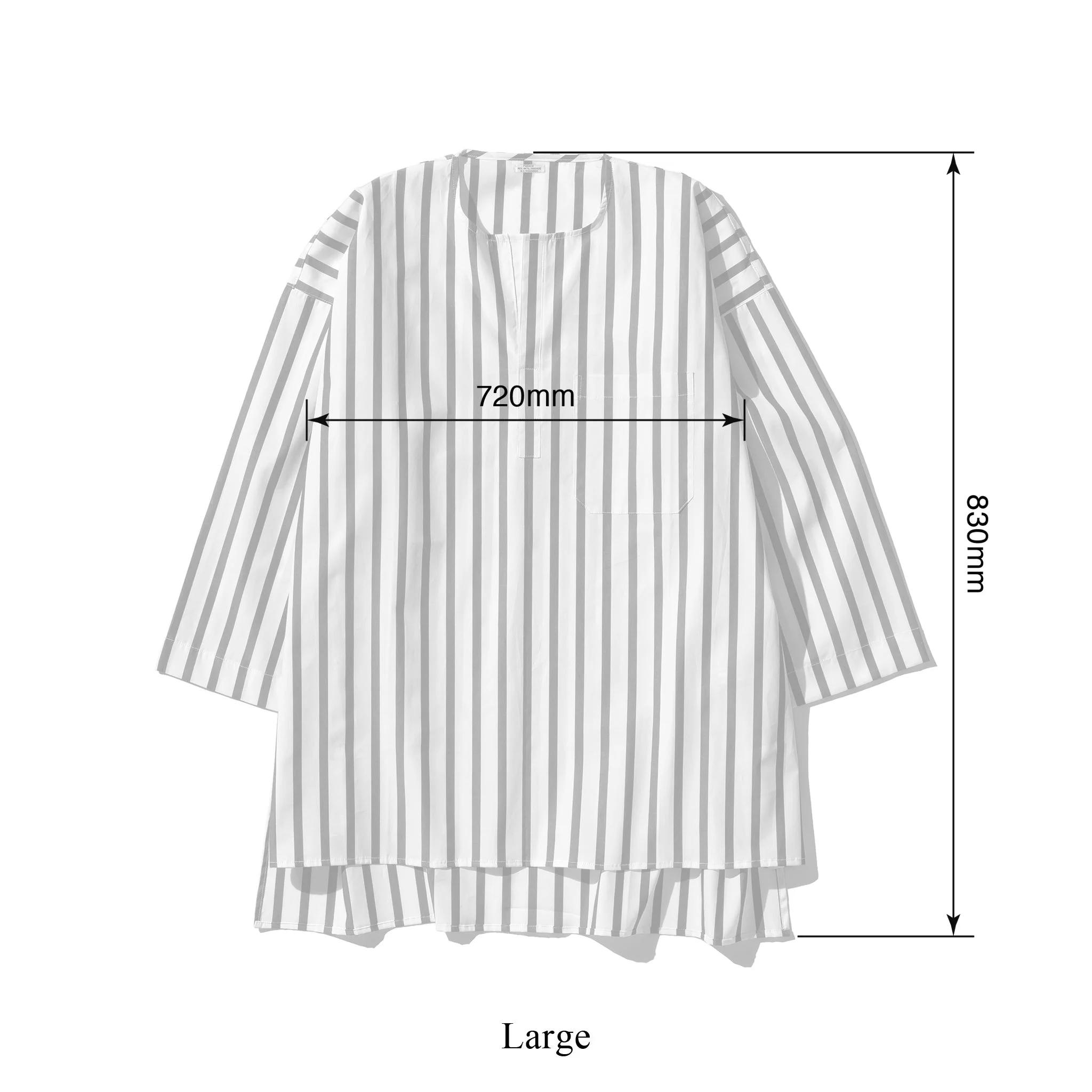 COTTON STRIPE SHIRT / CREW NECK - Image 9