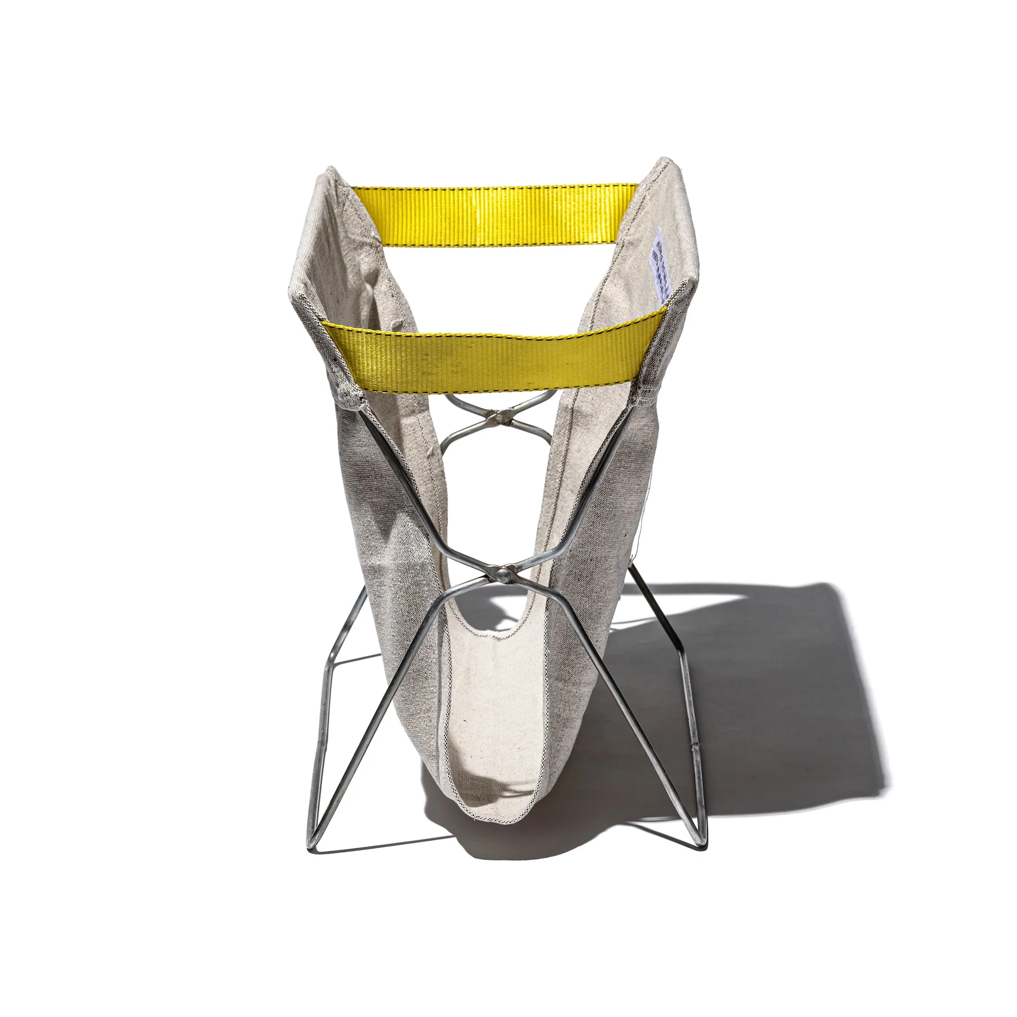 FOLDING BAG STORAGE FOR CAFÉ / Ivory - Black Mix - Image 4