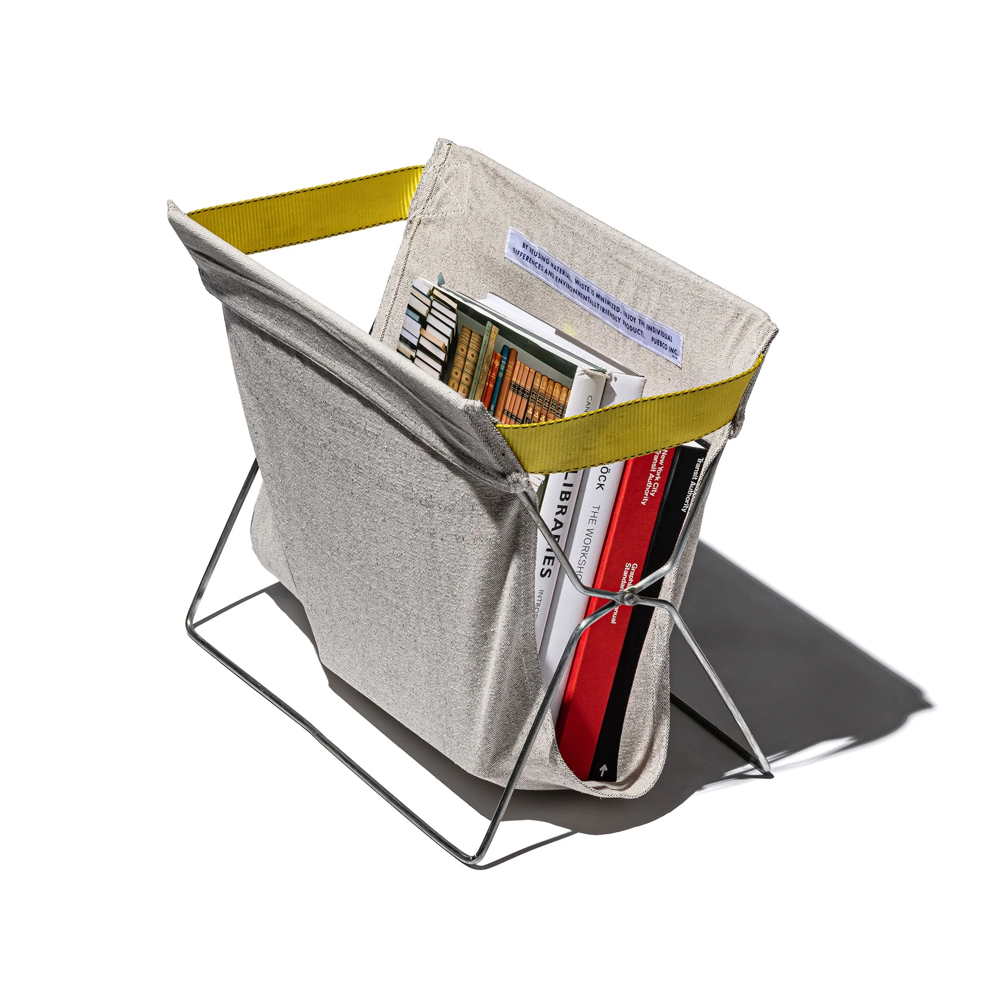 FOLDING BAG STORAGE FOR CAFÉ / Ivory - Black Mix - Image 5