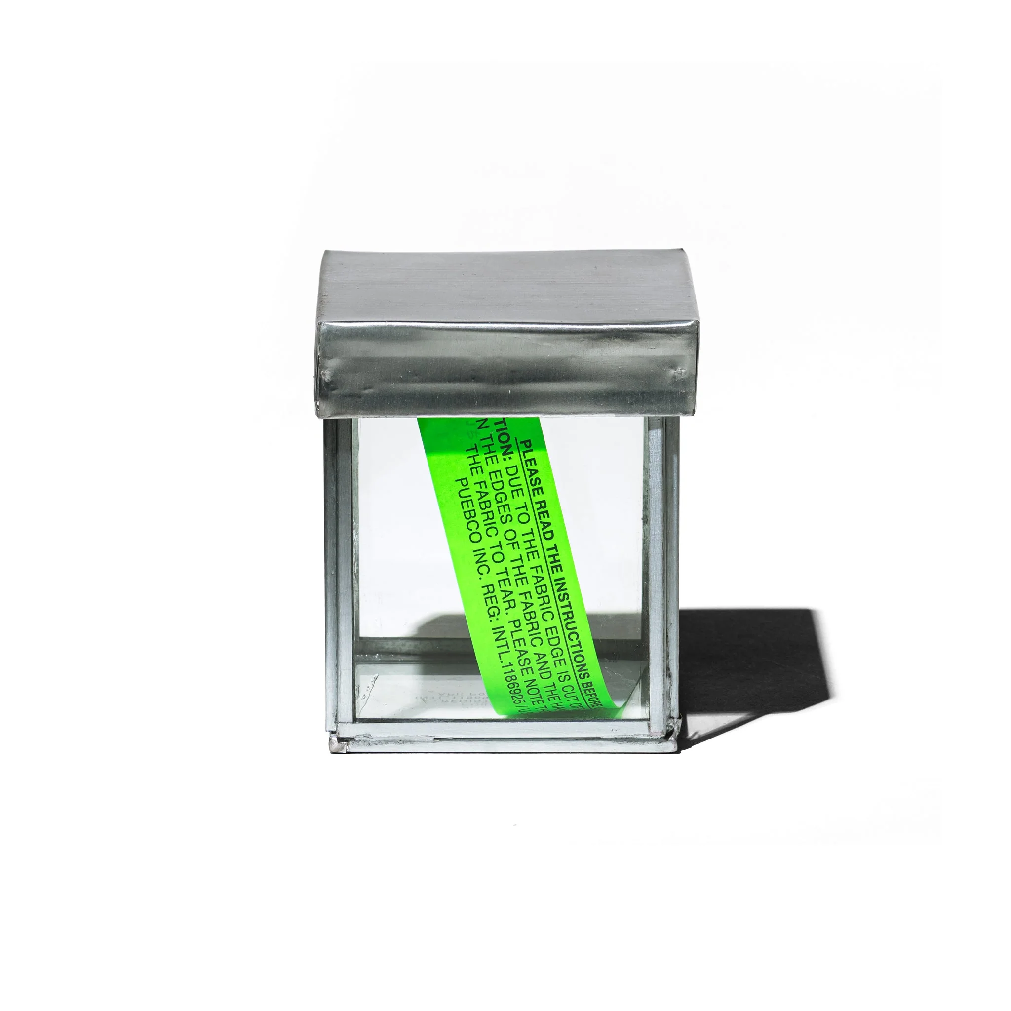 GLASS BOX WITH RECYCLE STEEL LID / Cotton Swab - Image 3