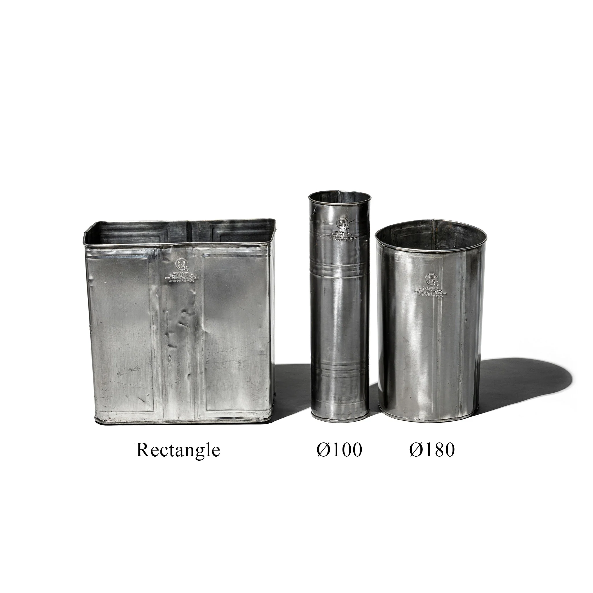 RECYCLE STEEL TRASH CAN / Round ø180 - Image 4