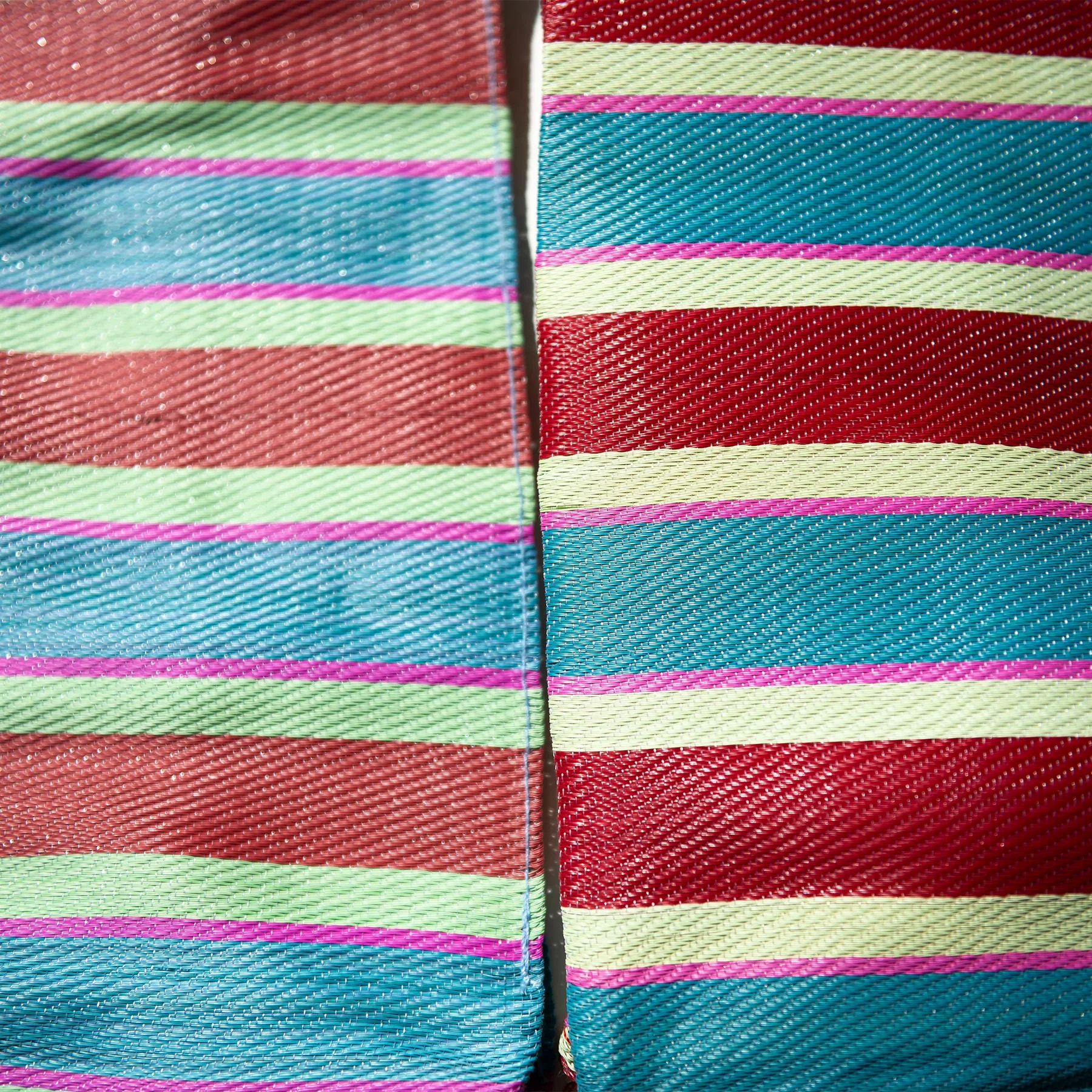 RECYCLED PLASTIC STRIPE BAG / Rectangle D15 - Image 13
