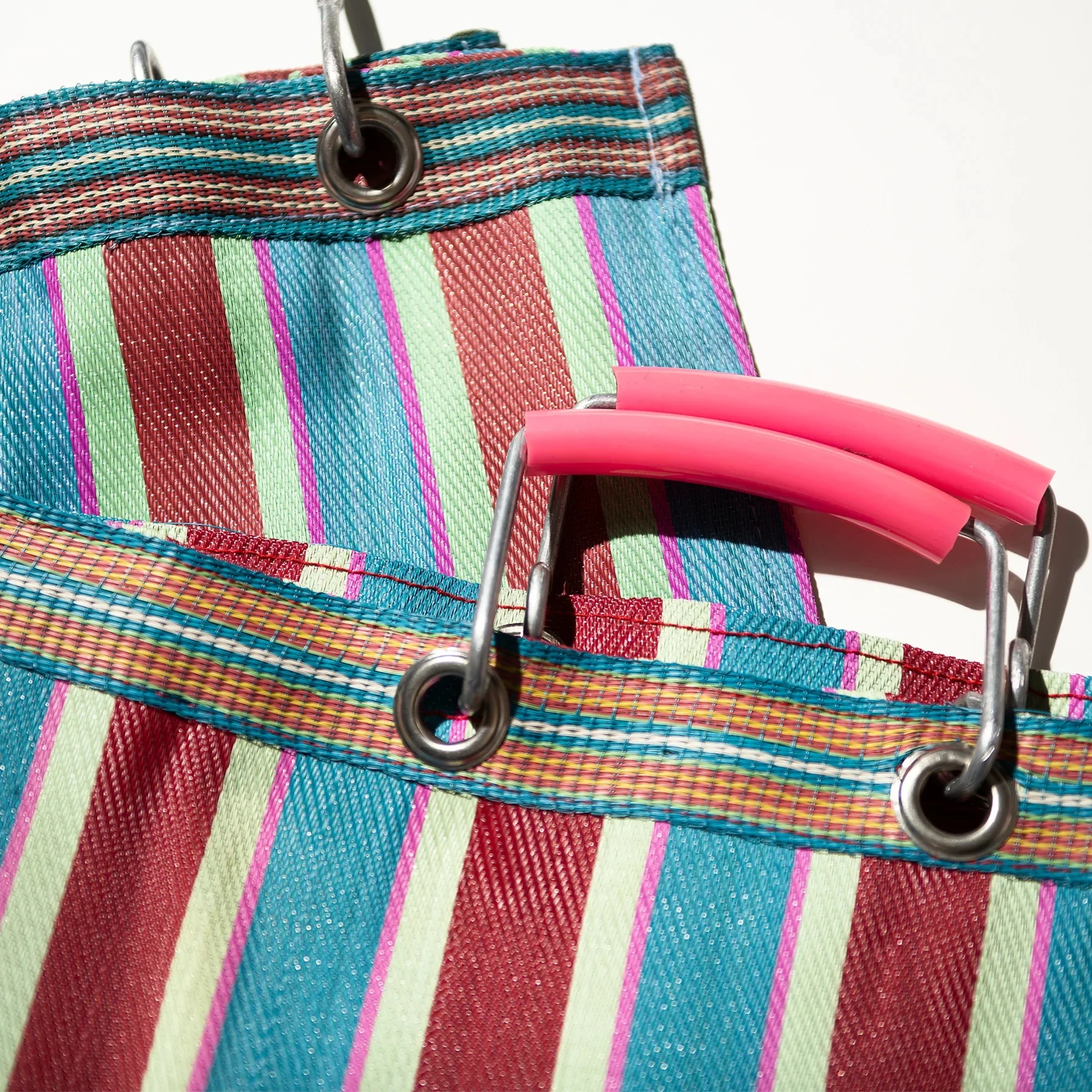 RECYCLED PLASTIC STRIPE BAG / Rectangle D26 - Image 14