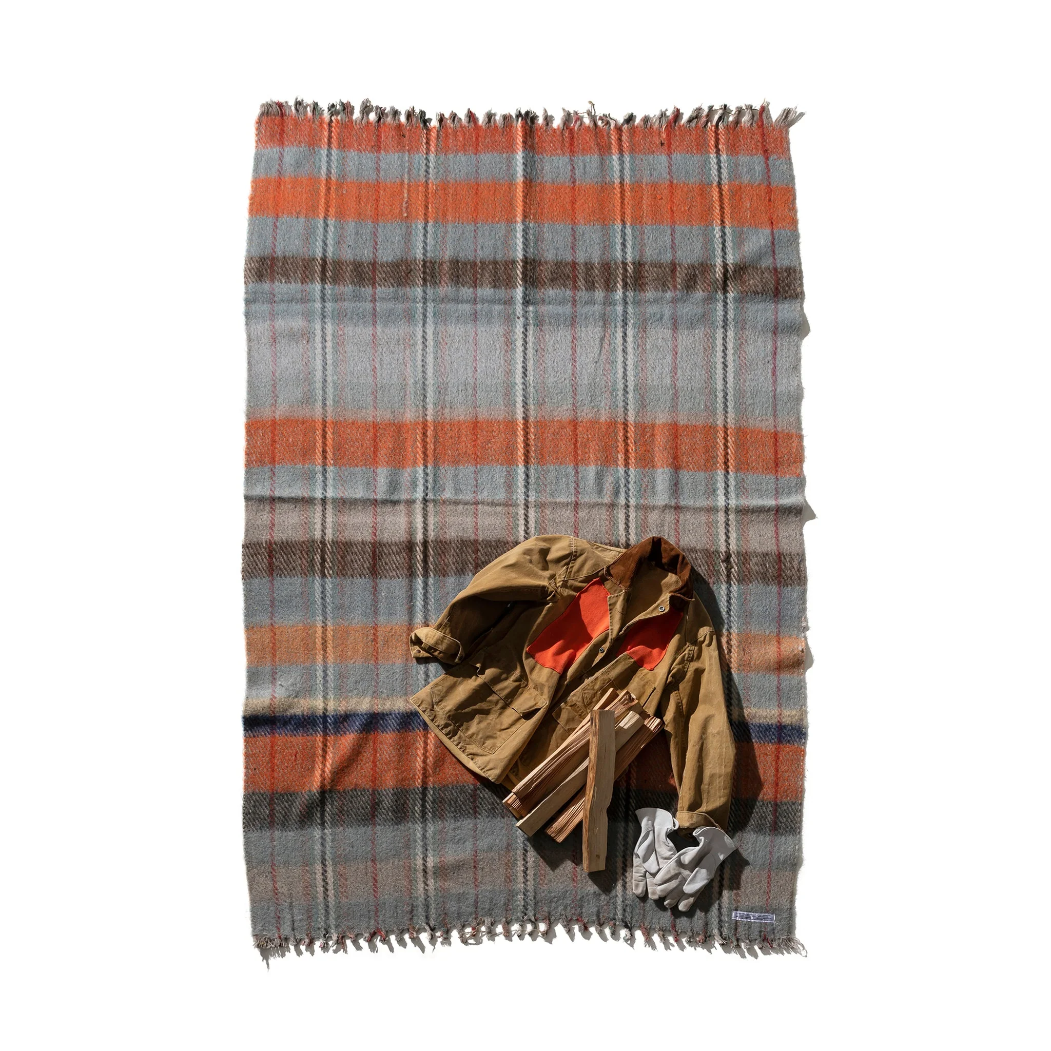 RECYCLED WOOL MIX BLANKET / Assorted Color - Image 5