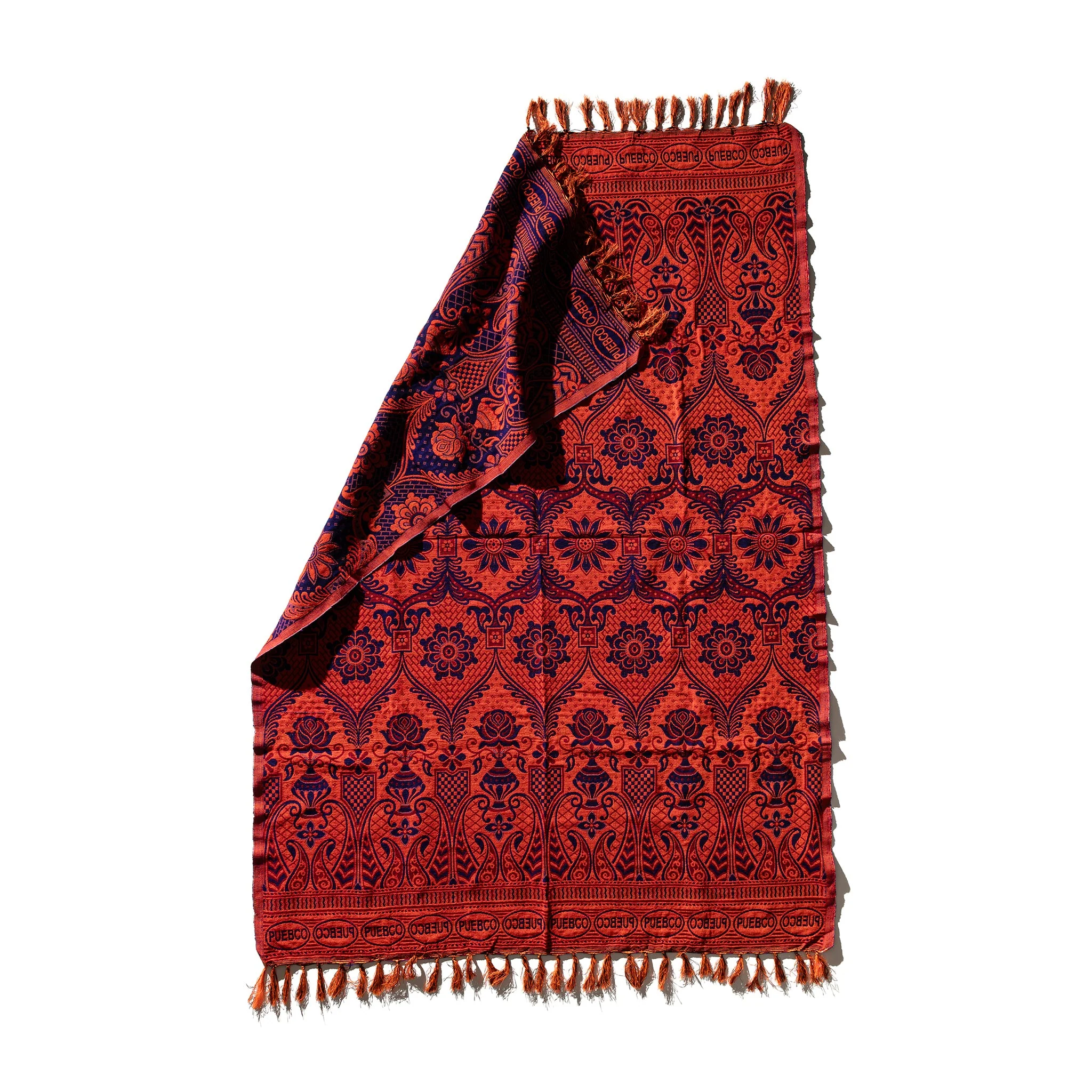 REVERSIBLE JACQUARD RUG / Navy Blue - Image 2