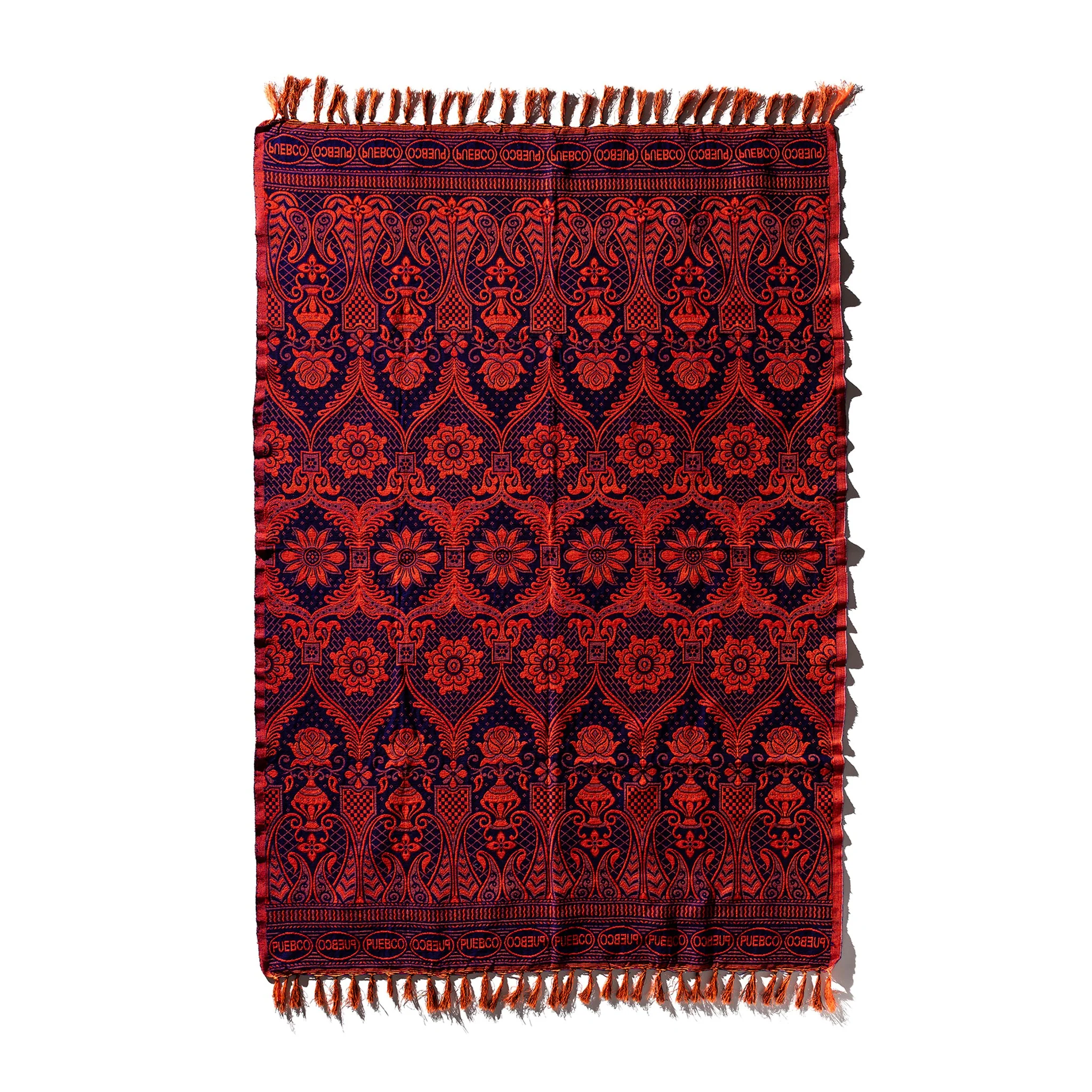 REVERSIBLE JACQUARD RUG / Navy Blue - Image 3