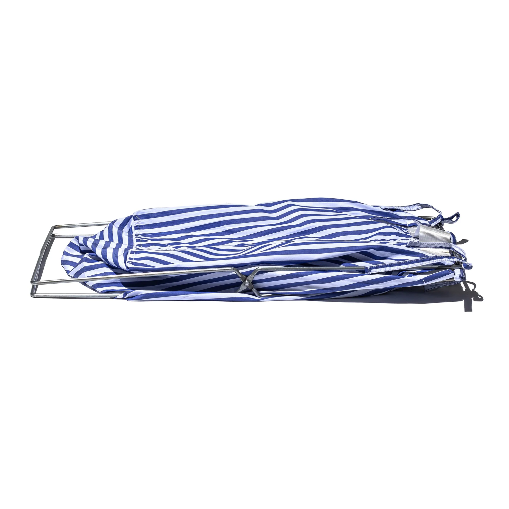 SHIRT FABRIC FOLDING LAUNDRY BASKET / Blue Narrow Stripe - Image 3