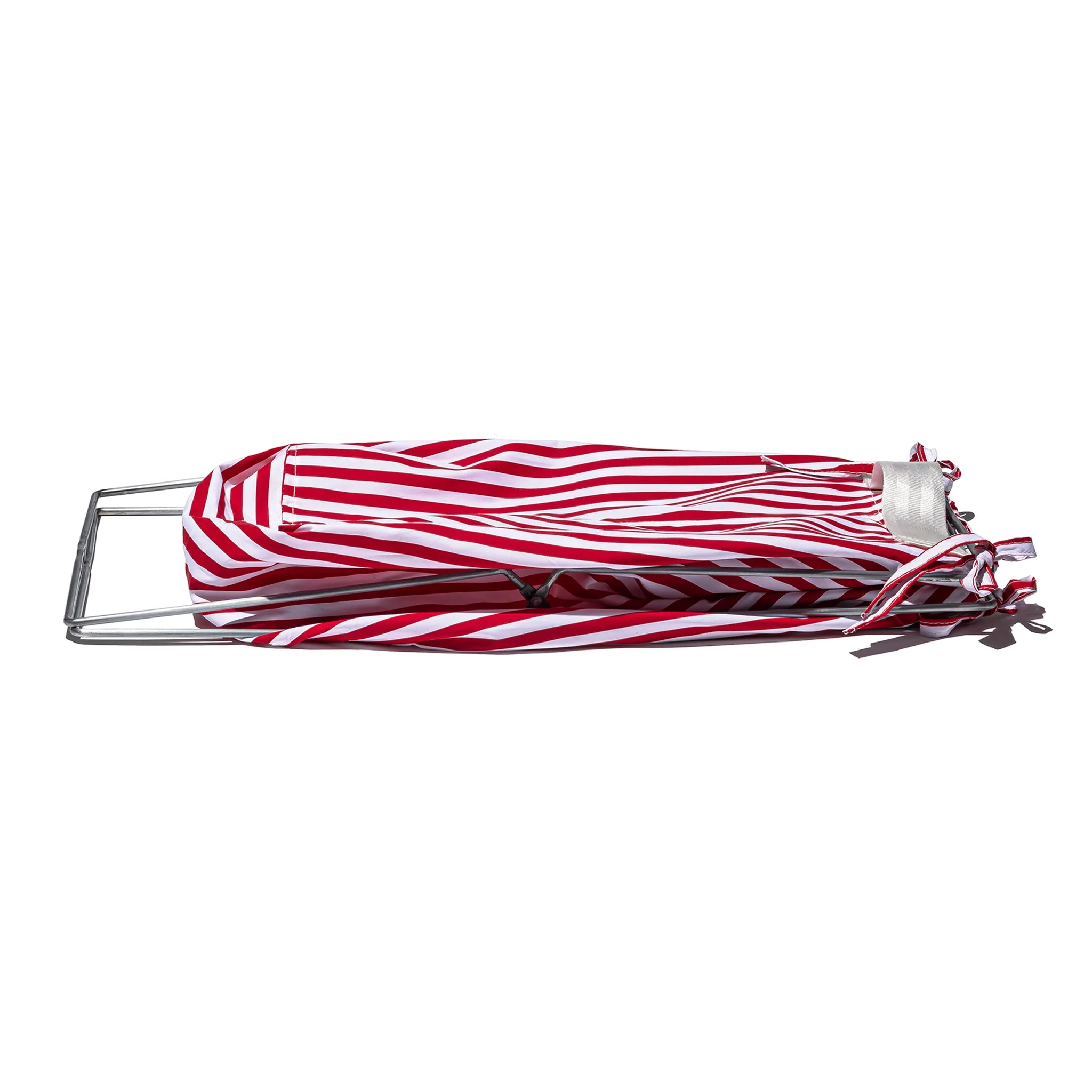 SHIRT FABRIC FOLDING LAUNDRY BASKET / Red Narrow Stripe - Image 3