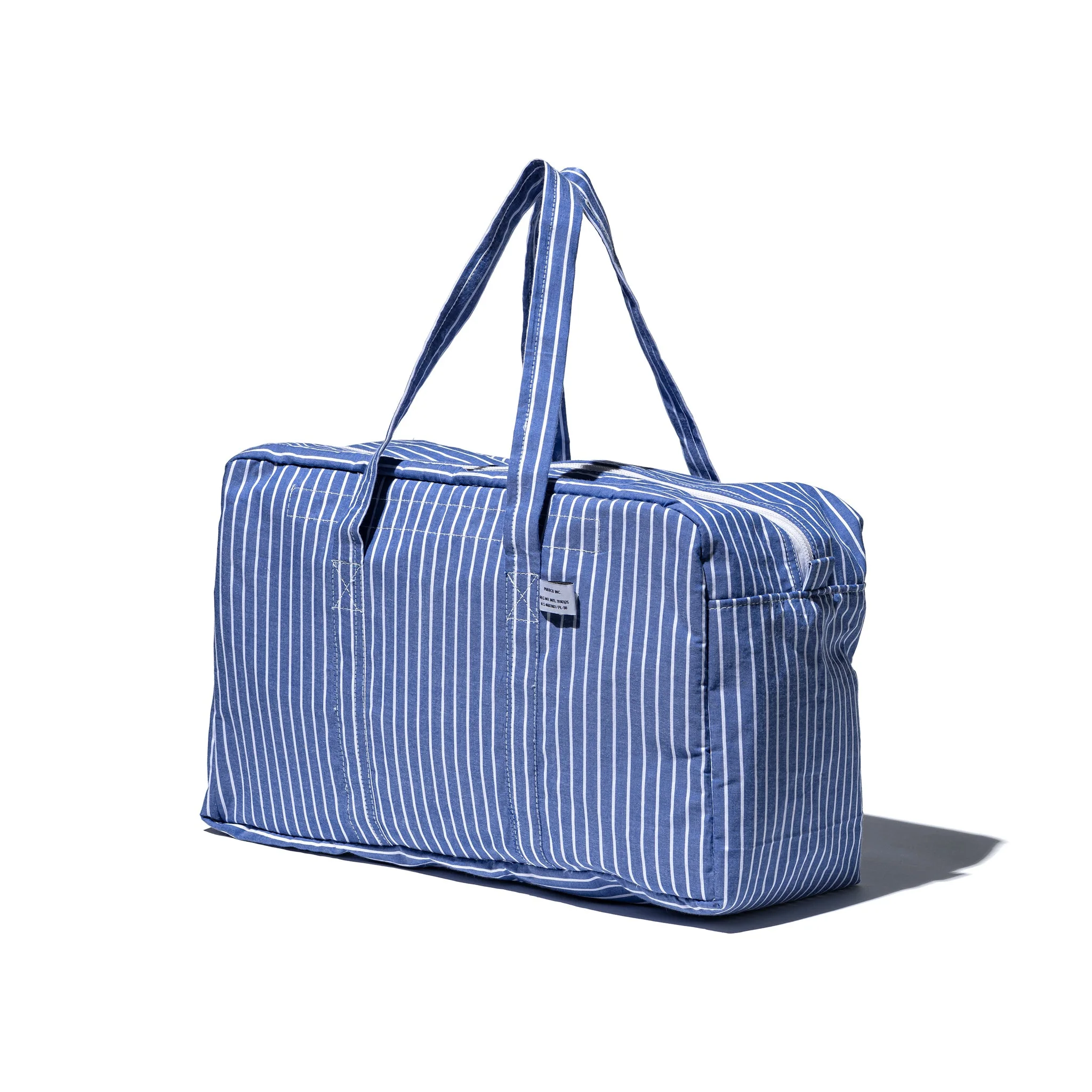SHIRT FABRIC SCHOOL BAG / Stripe A - Image 2