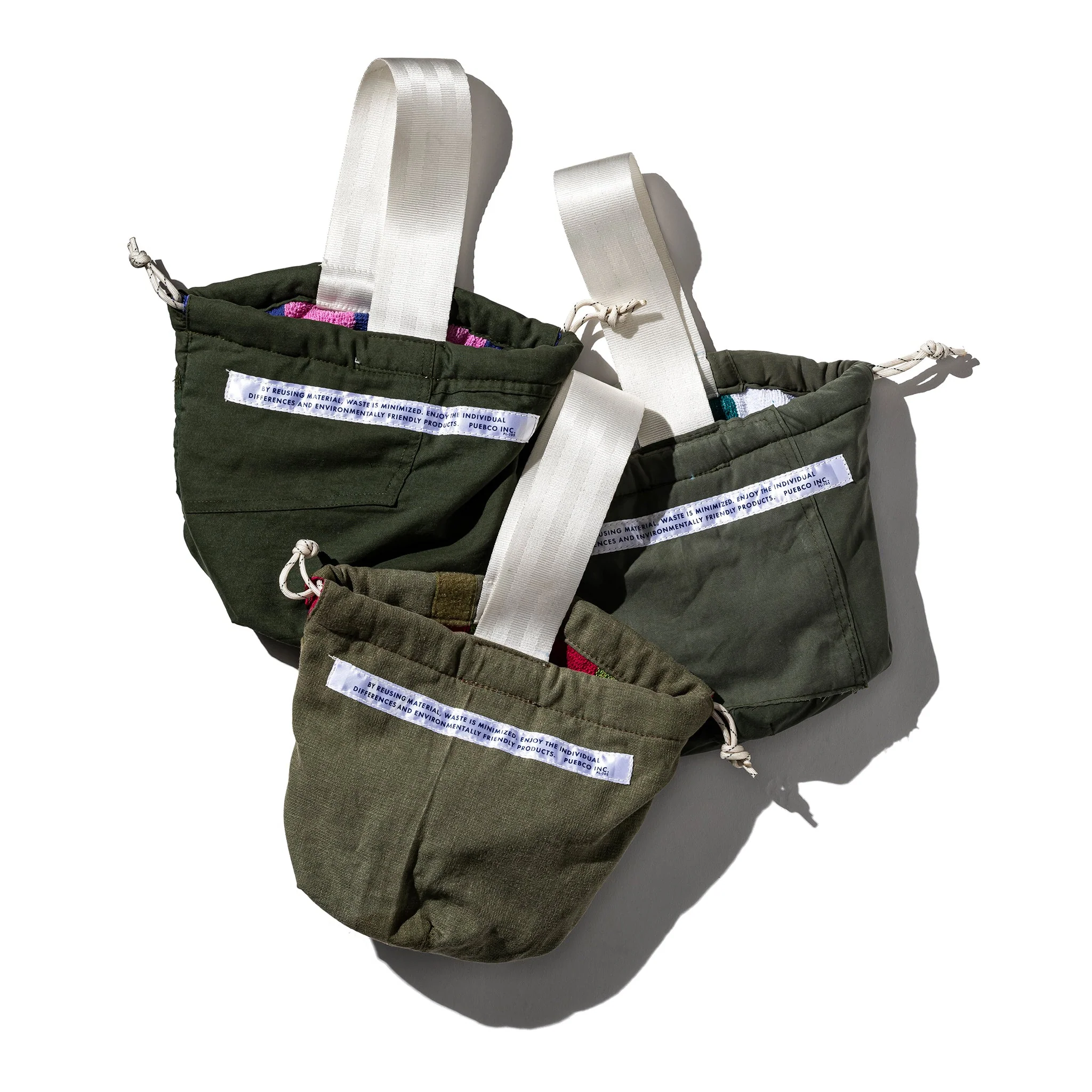 VINTAGE JUMPSUIT FABRIC DRAWSTRING BAG - LIM.ED - Image 5
