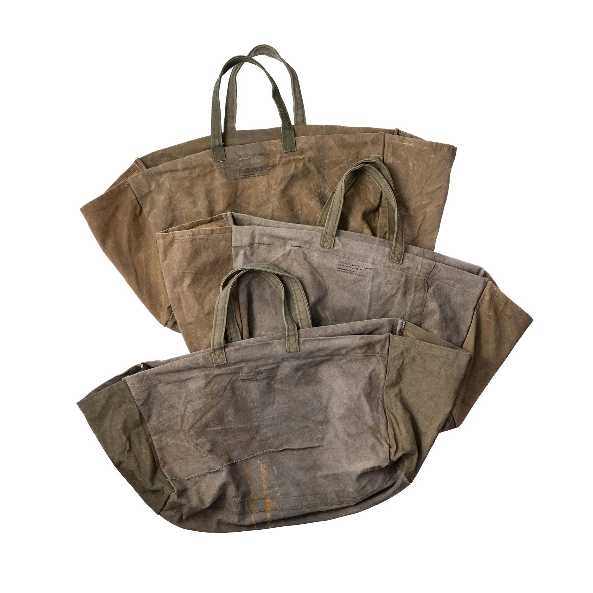 VINTAGE TENT FABRIC LARGE BAG - Image 2