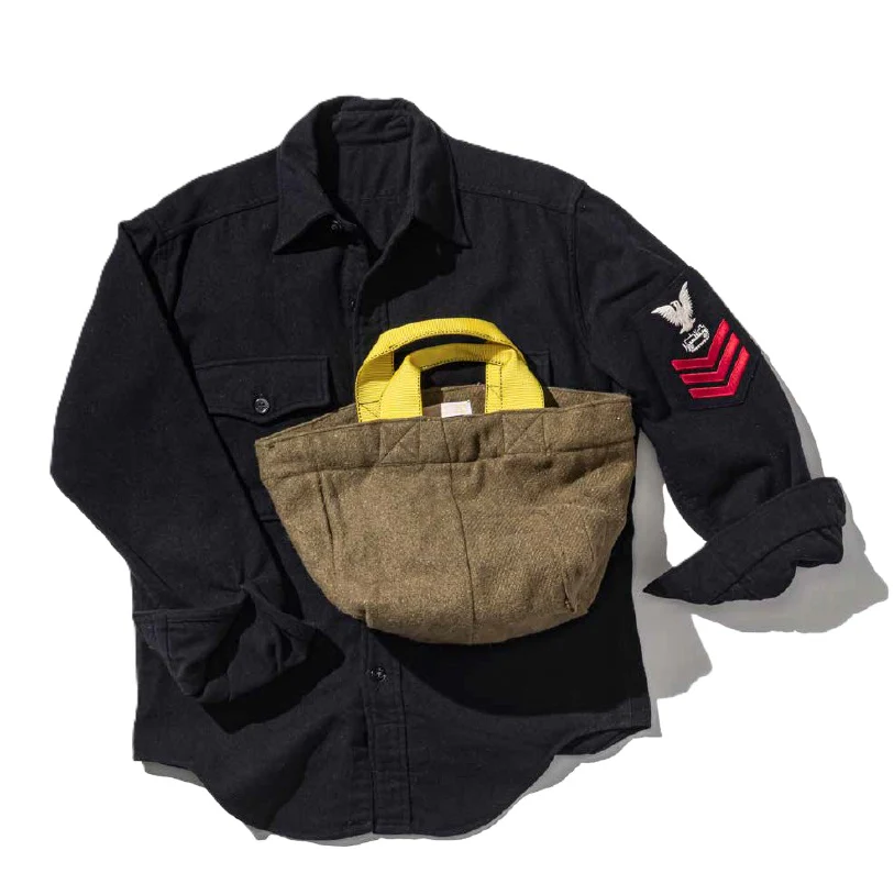 VINTAGE WOOL GARMENTS ZIP TOTE - LIM.ED. - Image 9